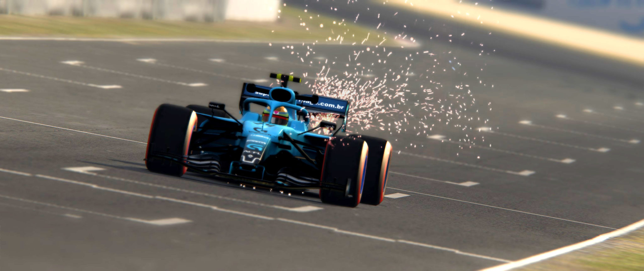 GP DA ESPANHA DE F1 2019. Veja agora mesmo a simulação virtual de se pilotar o carro de Formula 1 de 2019, com o HALO, em uma HotLap no circuito da CATALUNHA, ESPANHA, na visão do piloto por dentro do capacete.